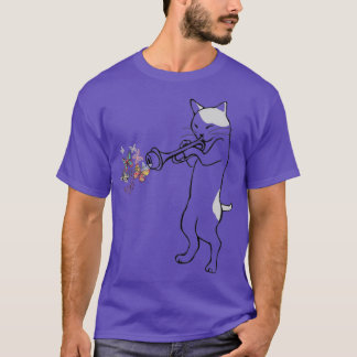 Jazz Cat Playing Trumpet T-Shirt