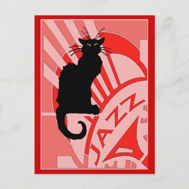 Jazz Cat Postcard (Front)