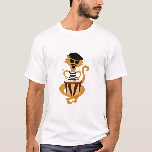 Jazz Cat T-Shirt (Front)