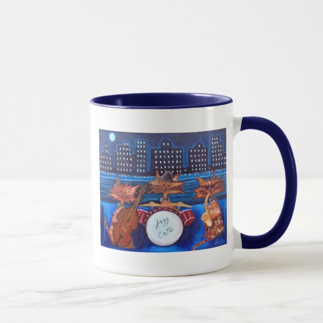 Jazz Cats Coffee Mug (Right)