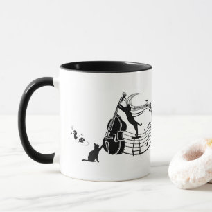 Jazz Cats   Double Bass   Coffee Mug