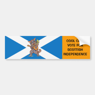 Jazz Cats for Scottish Independence Bumper Sticker