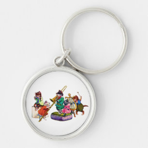 Jazz Cats Key Ring