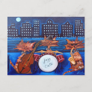 Jazz Cats Post Card