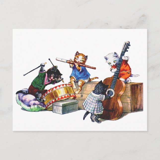 Jazz Cats Postcard (Front)