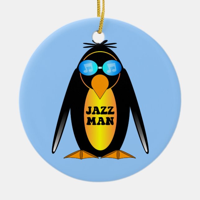 jazz ceramic tree decoration (Front)