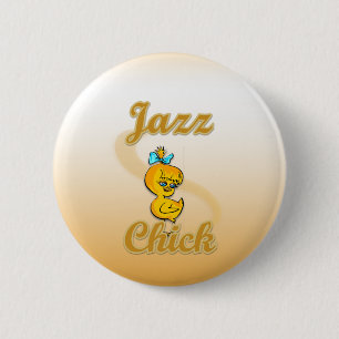Jazz Chick 6 Cm Round Badge