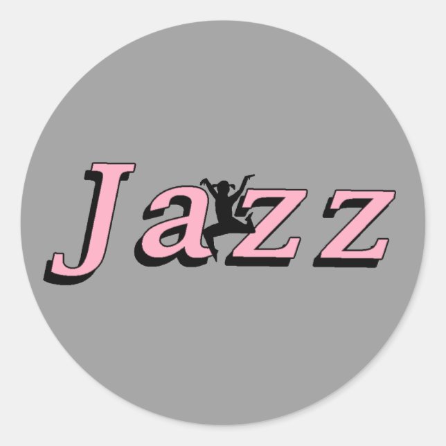 Jazz Classic Round Sticker (Front)