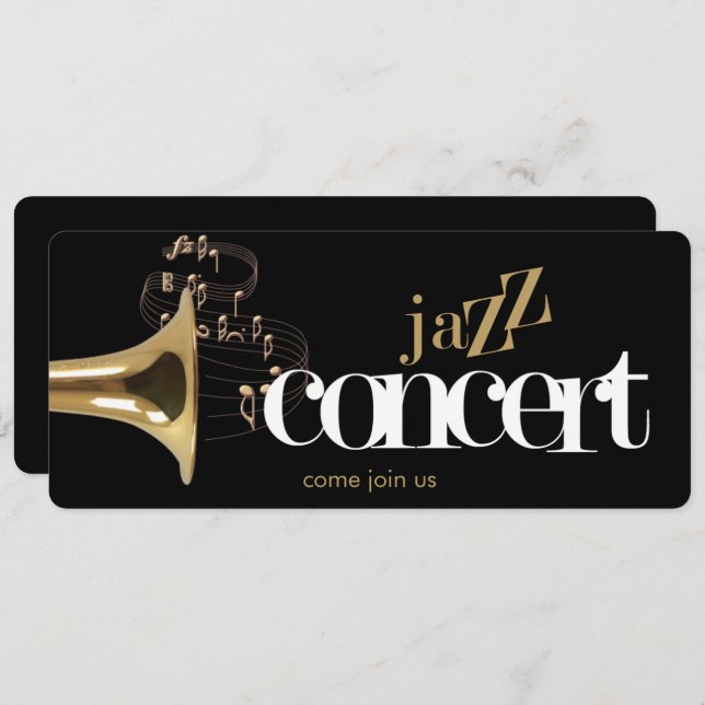 jazz concert flyer invitation (Front/Back)