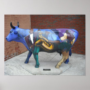 Jazz Cow - Kansas City Poster