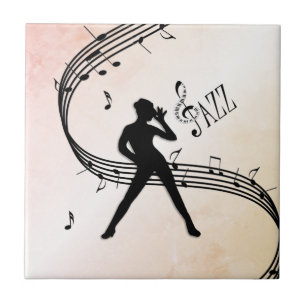 Jazz Dance Ceramic Tile