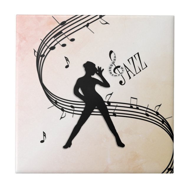 Jazz Dance Ceramic Tile (Front)