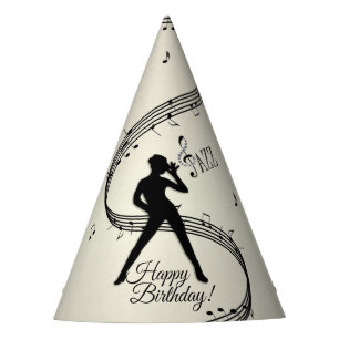 Jazz Dance Golden Music Party Hat