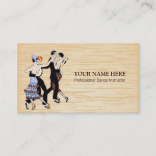Jazz Dance Instructor Business Card Template