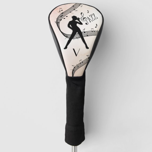 Jazz Dance Monogram Music Design Golf Head Cover (Front)