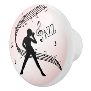 Jazz Dance Pink Ceramic Knob