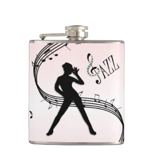 Jazz Dance Pink Music Flask
