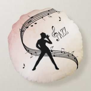 Jazz Dance Round Cushion