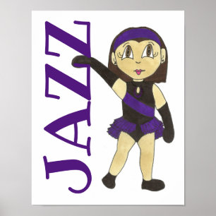 JAZZ Dance School Studio Art Dancer Teacher Gift Poster