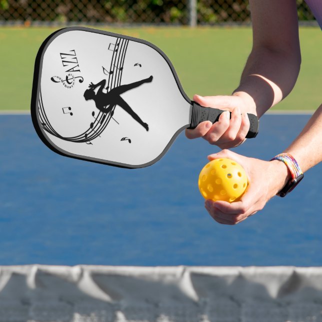 Jazz Dance Silver Pickleball Paddle (Insitu)