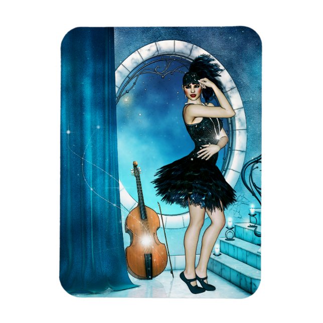 Jazz Dancer Magnet (Vertical)
