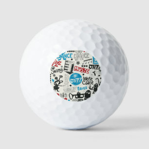 Jazz Doodle: Eclectic Music Mix Golf Balls