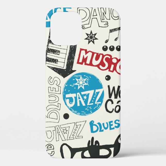 jazz doodle mix Case-Mate iPhone case (Back)