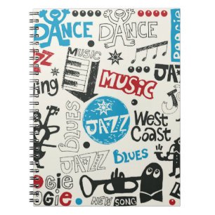 jazz doodle mix notebook