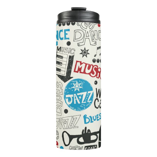 jazz doodle mix thermal tumbler (Front)