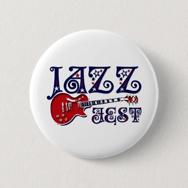 JAZZ FEST 6 CM ROUND BADGE (Front)