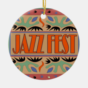 Jazz Fest Abstract Ceramic Tree Decoration
