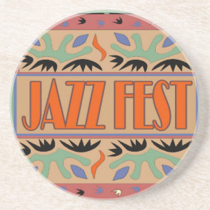 Jazz Fest Abstract Coaster