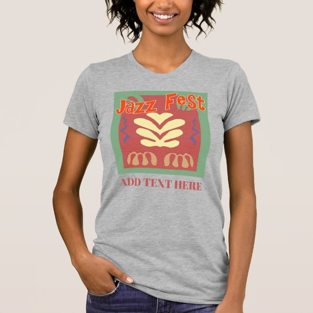 Jazz Fest: Abstract Hearts T-Shirt (Front)