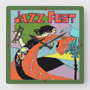 Jazz Fest Art Decco Clock