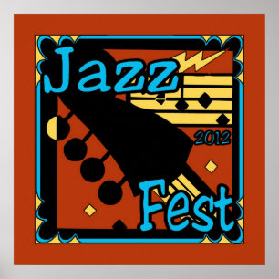 Jazz Fest Guitar 2012 Poster