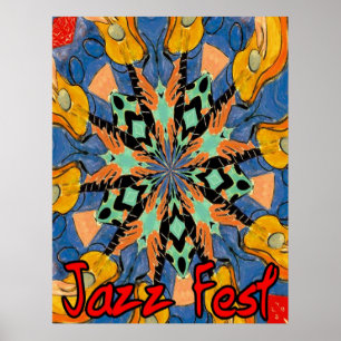 Jazz Fest Guitars 2 Poster