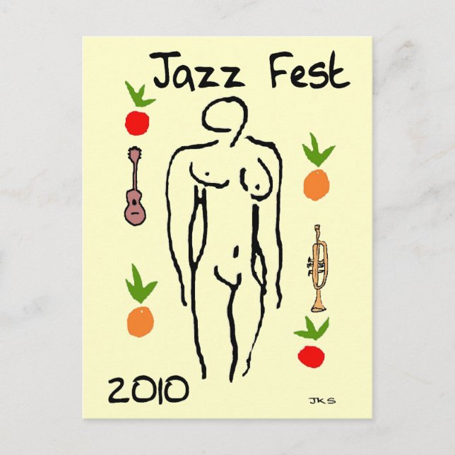 Jazz Fest Matisse Style Postcard (Front)