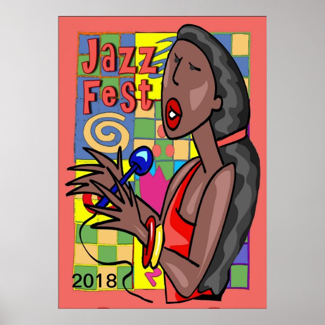 Jazz Fest Singer 2018 edit text Poster (Front)