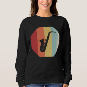 Jazz  for Men Musician Saxophonist Women Vintage Y Sweatshirt