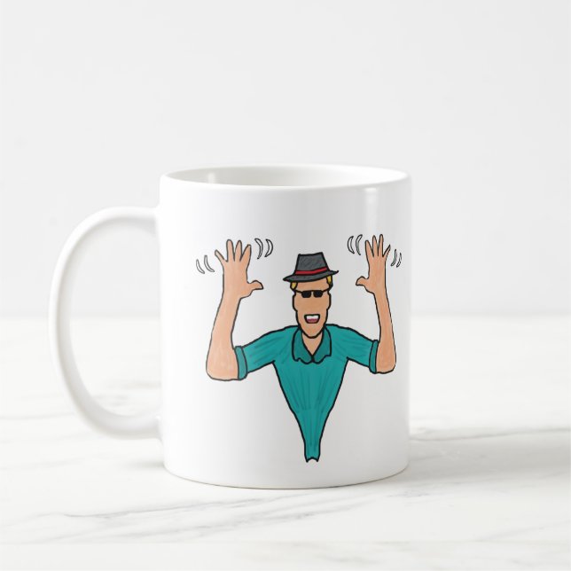 Jazz Hands Coffee Mug (Left)