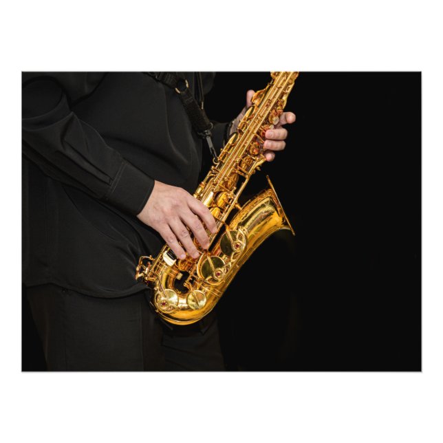 Jazz Hands: Saxophonist Playing – Saxophone Photo  (Front)