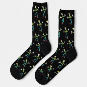 Jazz Hands Stickman Socks