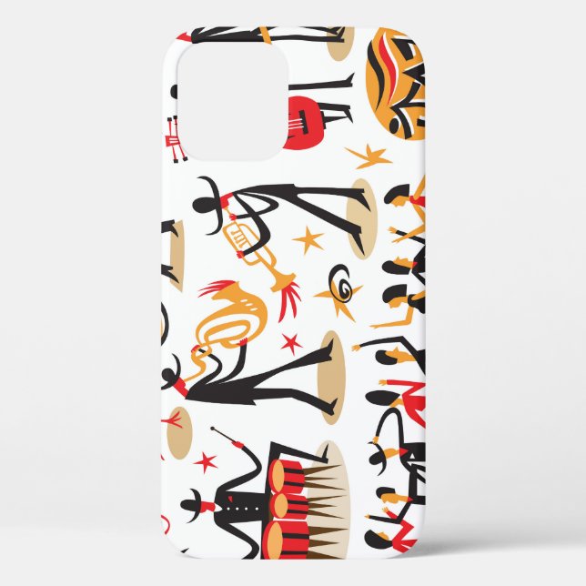 Jazz Icons Set: White Background Isolated Case-Mate iPhone Case (Back)