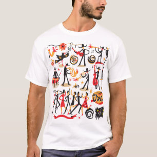 Jazz Icons Set: White Background Isolated T-Shirt