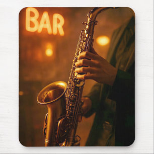 Jazz in Bar Lights Mouse Pad