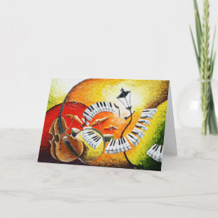 Jazz In The Hills Greeting Card