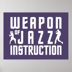 Jazz Instruction custom colour poster