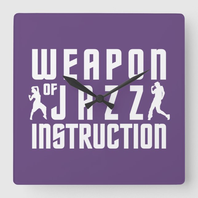 Jazz Instruction custom colour wall clock (Front)