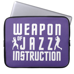 Jazz Instruction custom laptop sleeve