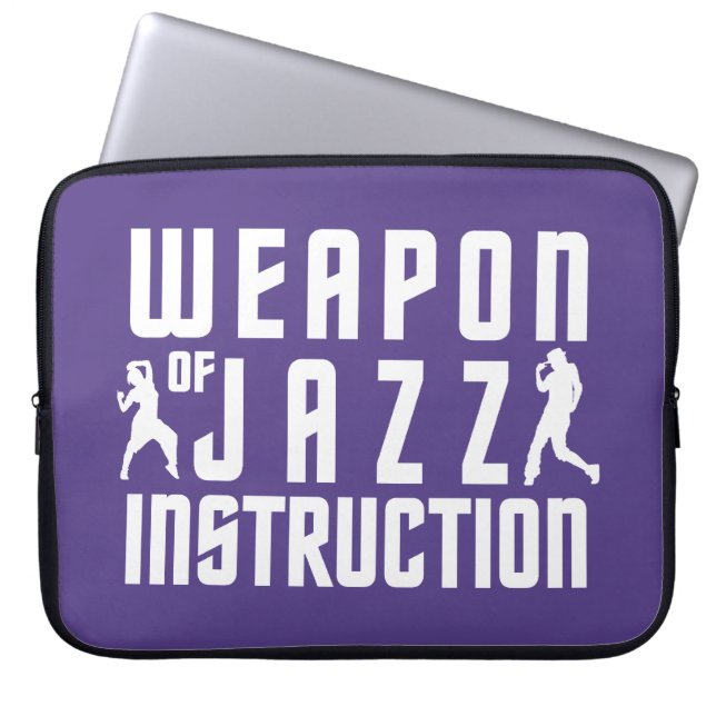 Jazz Instruction custom laptop sleeve (Front)